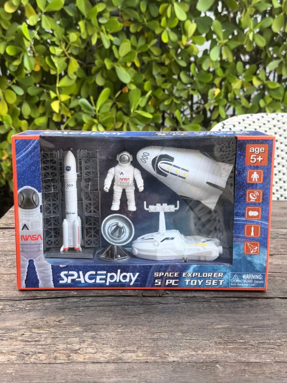 SPACEplay Space Explorer 5 Piece Toy Set NASA Astronaut Rocket Ship Rover NEW